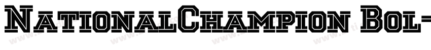 NationalChampion Bol字体转换 NationalChampion Bol字体转换